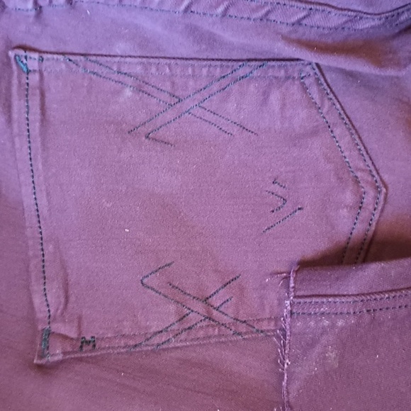 McGuire Maroon High Waisted Straight Leg Jean BBB - Picture 3 of 5